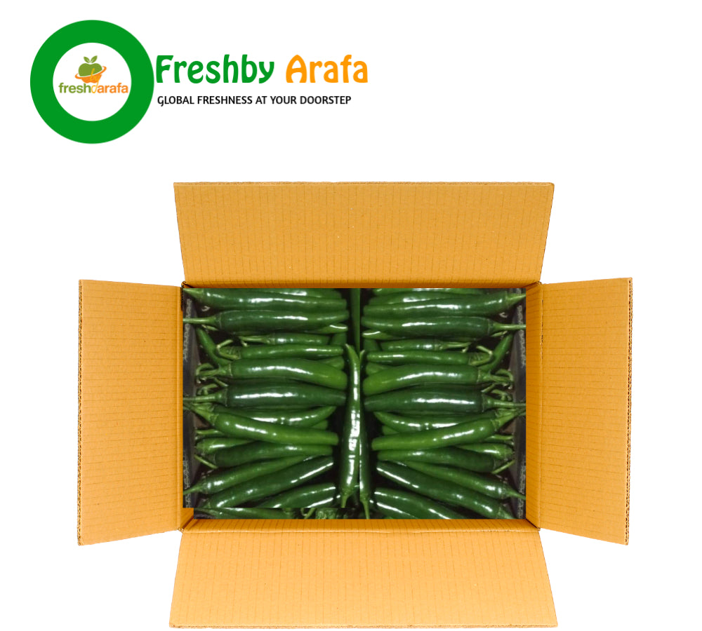 Long Chilli Green box-4kg to 4.5kg